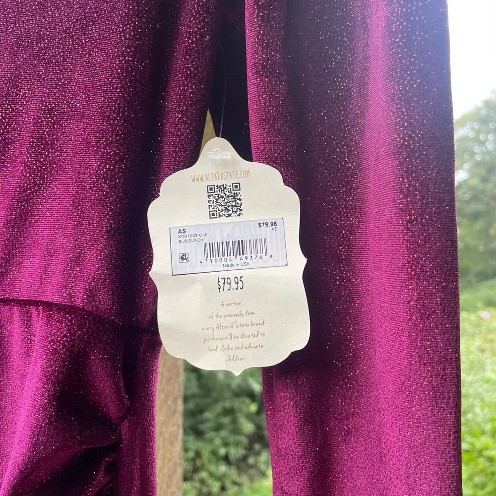 NWT Alterd State The Samantha Dress Burgundy - Picture 7 of 10